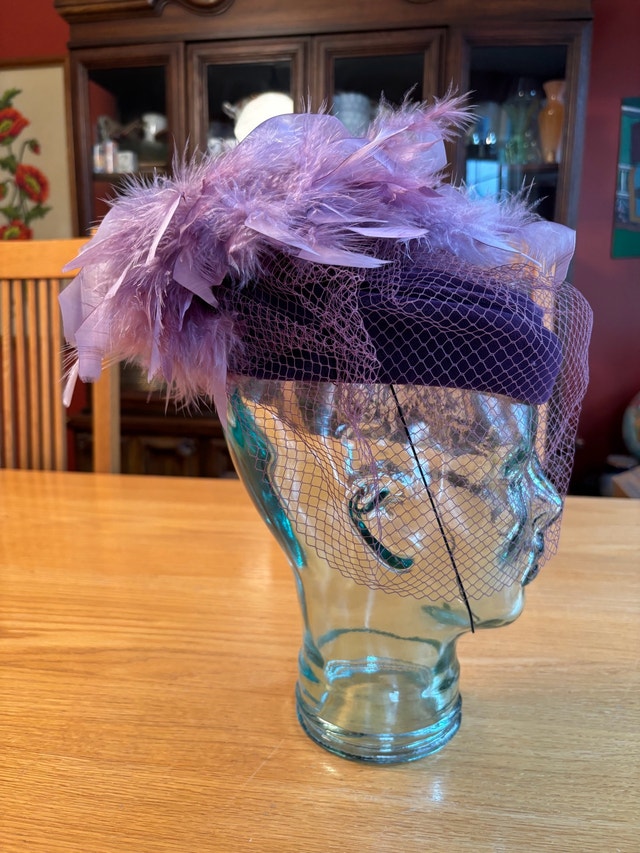 Vintage Mitzi Feathered Hat - photo 2