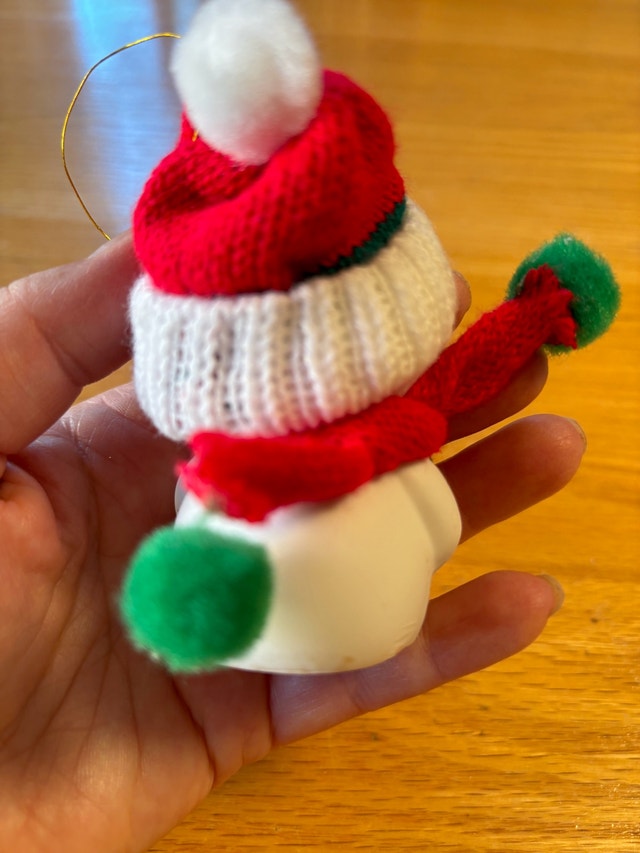 Giftco Snowman Ornament (missing bell clapper) - photo 2