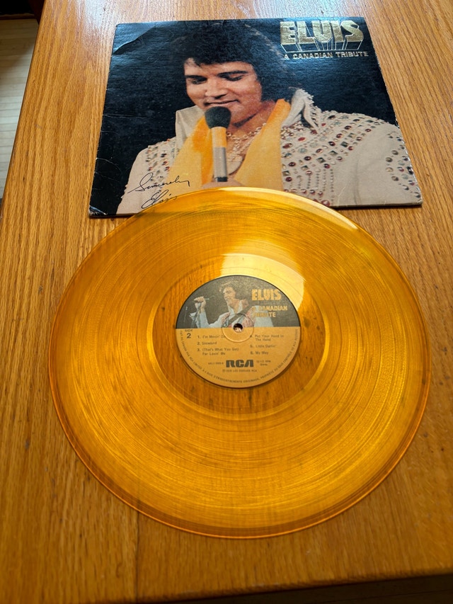 Elvis Presley Yellow Vinyl Lp A Canadian Tribute On RCA