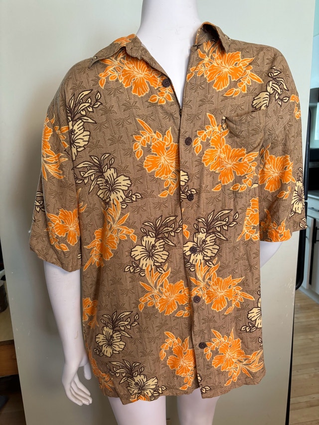 Natural Issue Hawaiian Tropical Shirt Size M