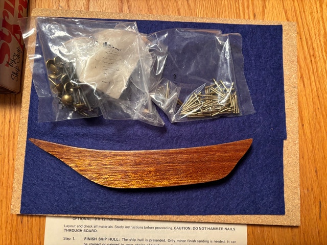 Vintage String Art Kit by Ship Shop, Clipper 9022 blue - photo 3