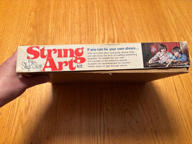 Vintage String Art Kit by Ship Shop, Clipper 9022 blue - photo 5
