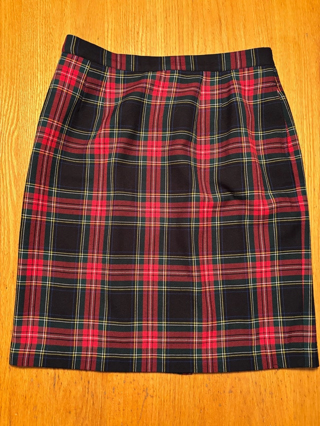 Vintage TABI 1990s Plaid Tartan Pencil Skirt