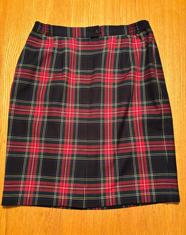 Vintage TABI 1990s Plaid Tartan Pencil Skirt - photo 5