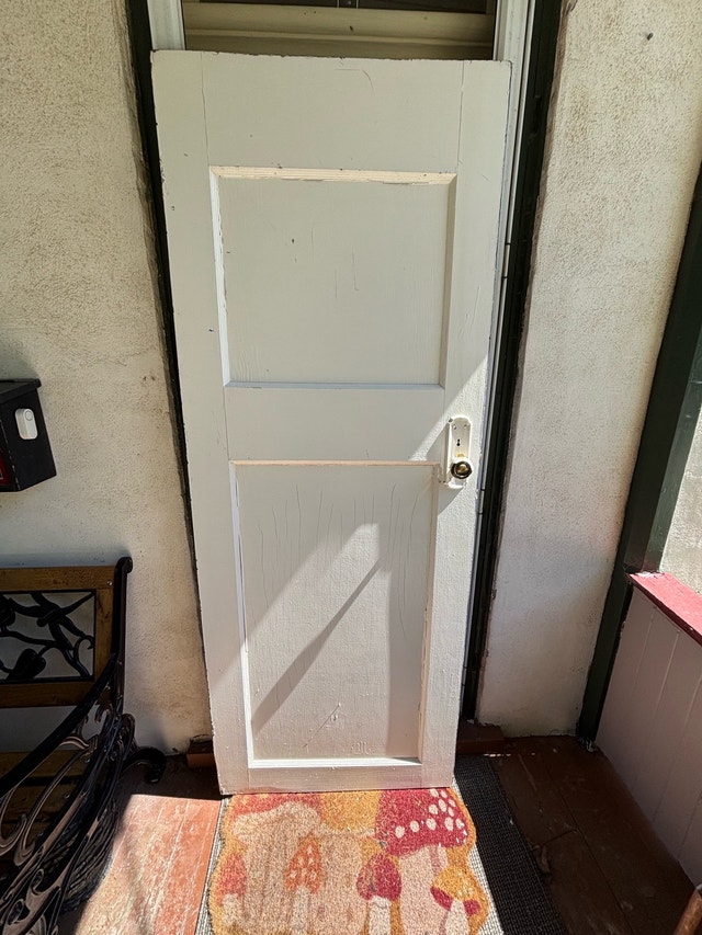 Vintage Two-Panel Solid Wood Door