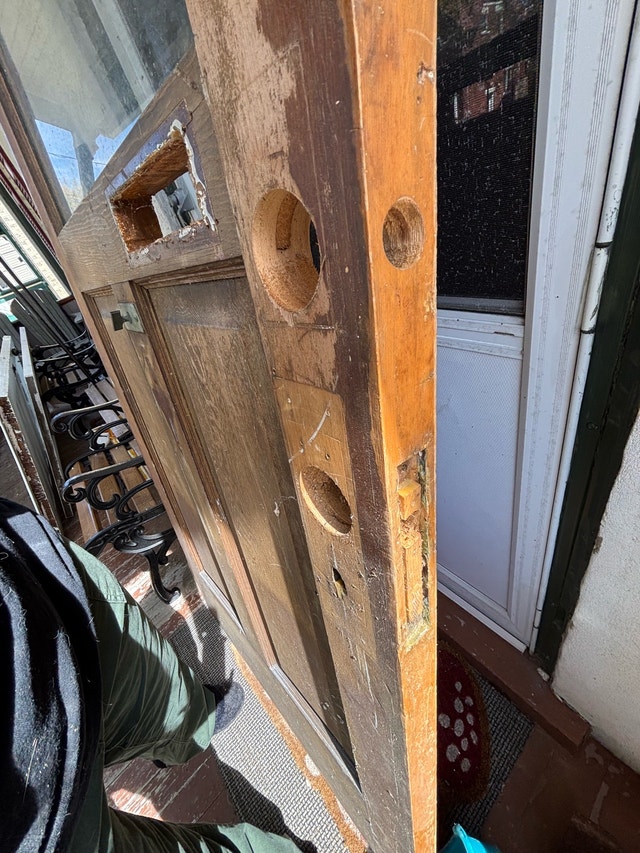 Vintage Solid Wood Door w Window (33 3/4” x 82 1/2”) - photo 3