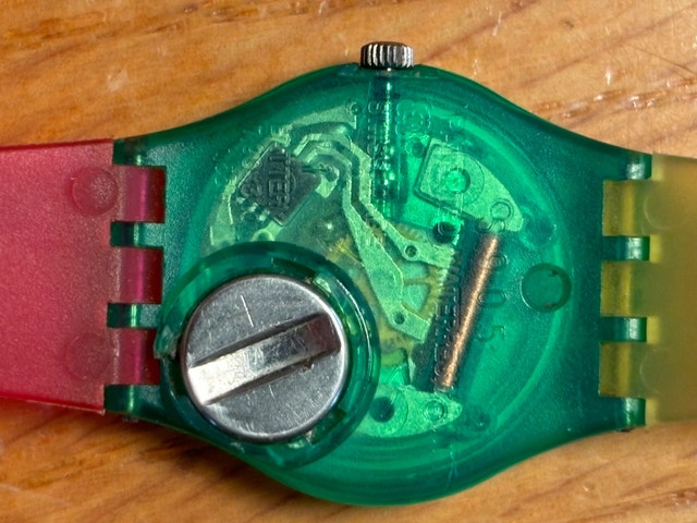 Vintage 80's SWATCH Watch "Liquid Sky" - photo 3