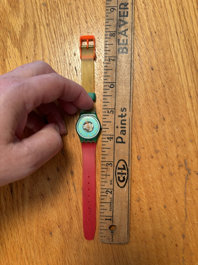 Vintage 80's SWATCH Watch "Liquid Sky" - photo 4