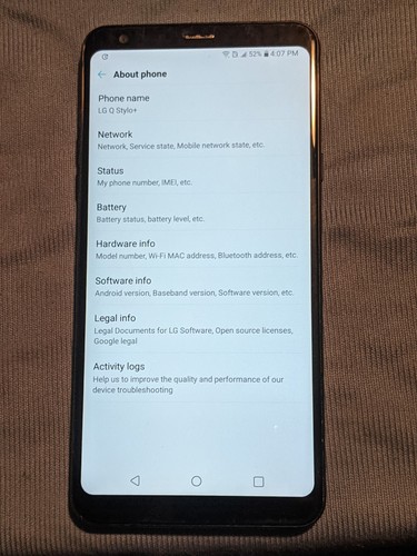 LG Q Stylo Plus Q710WA - 32GB Black Unlocked - photo 5