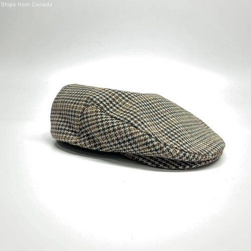 Brixton Brown Plaid Newsboy Cap - Men's Size L US
