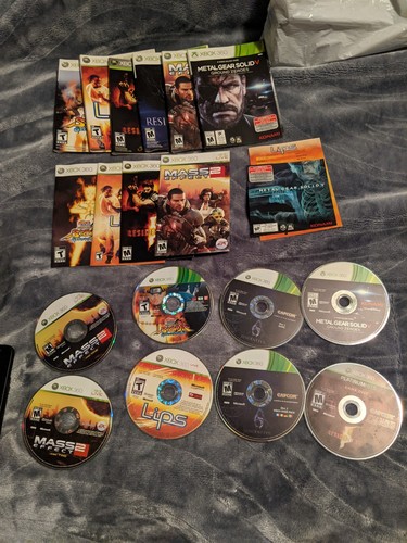 Lot of 6 Xbox 360 Games: Resident Evil, Metal Gear, Naruto