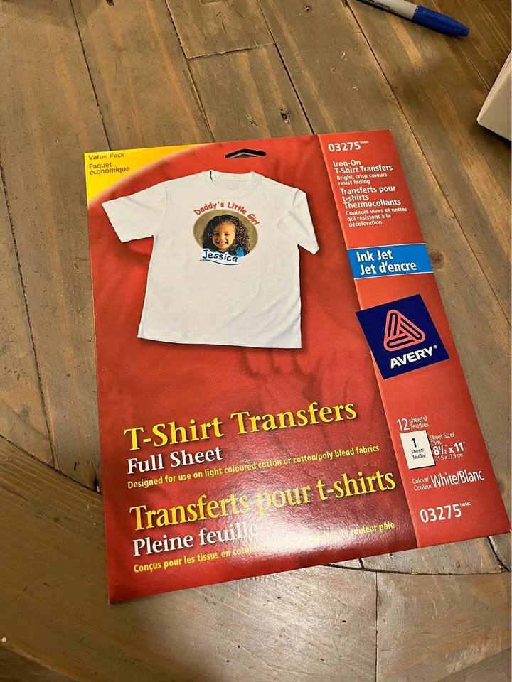 Avery T-Shirt Transfers, Inkjet, 8-1/2" x 11”, 11 sheets