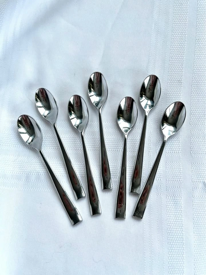 7 PC brand stainless steel teaspoons
