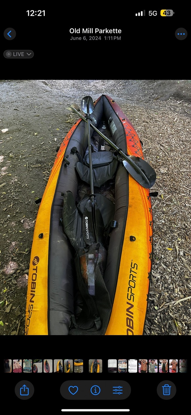 Tobin Sports WaveBreak Inflatable Kayak – Sunset Color - photo 2