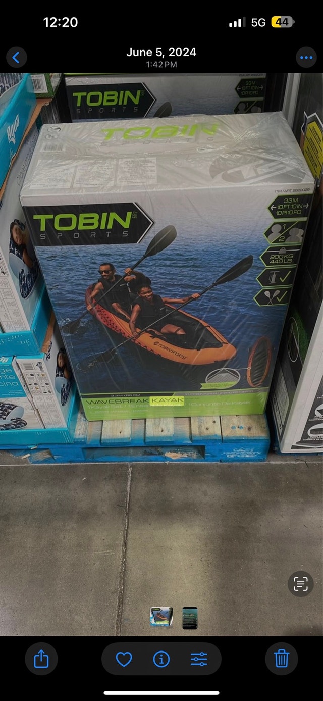 Tobin Sports WaveBreak Inflatable Kayak – Sunset Color - photo 5