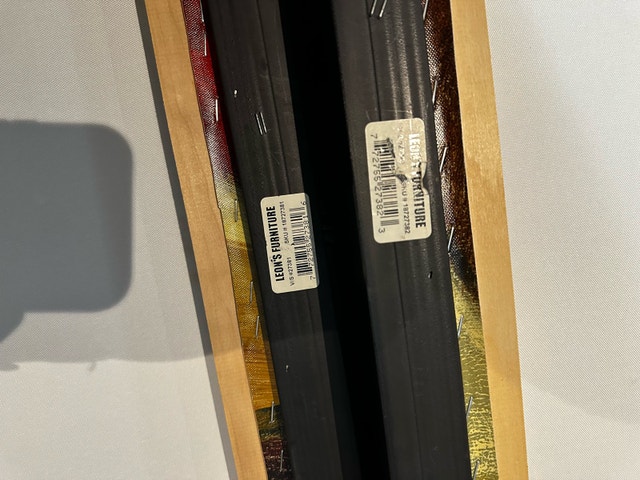 Set of 2 Ross Adam’s Abstract Wall Art Paintings – Like New - photo 5