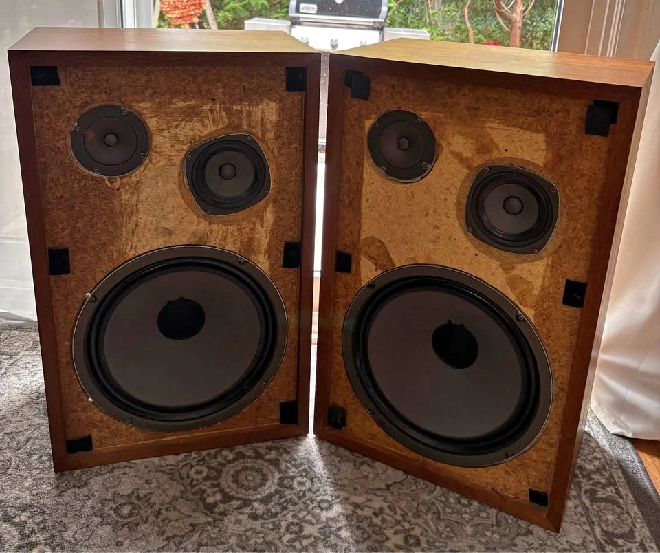 ⚠️READ AD! Vintage 1970s USI SP-7 3-Way Air Speakers