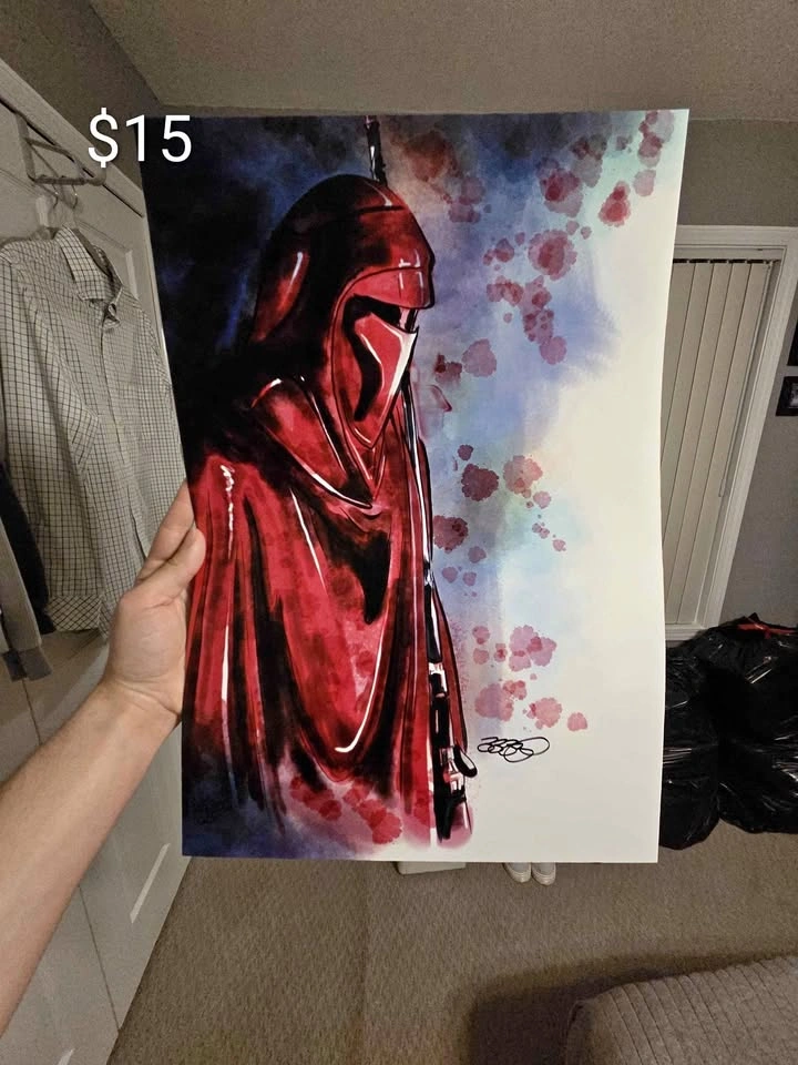 Red guard star wars print 11x17