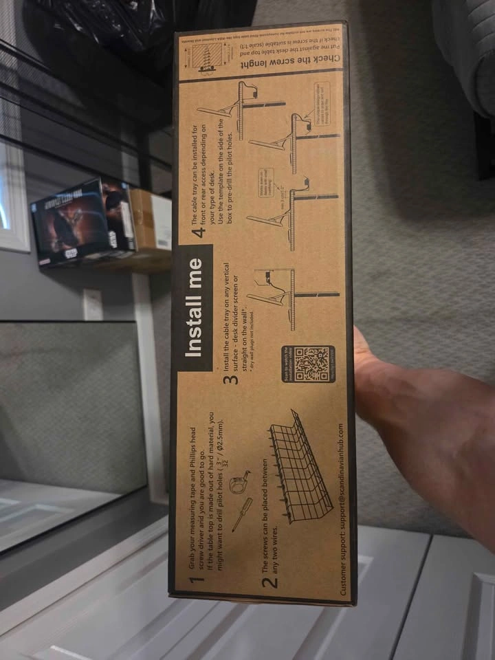 Under desk cable management tray - photo 2