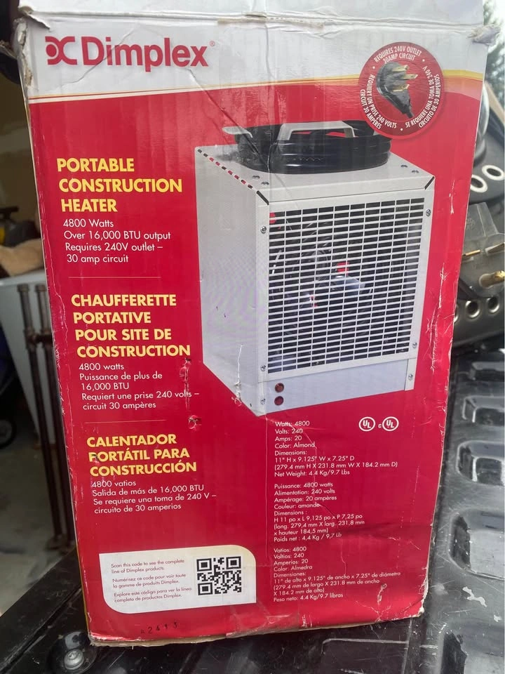 DCH Electric 4800W/240V Construction & Garage Portable Heater - photo 3