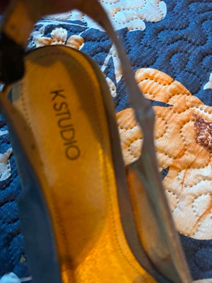 K Studio Cork Wedge Slingback Sandals - photo 3