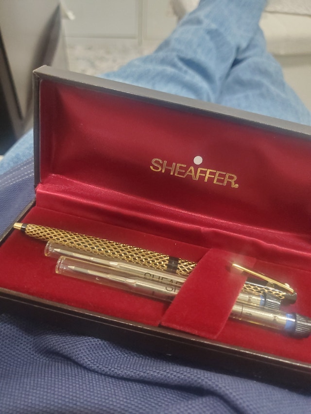 Sheaffer white dot reminder clip