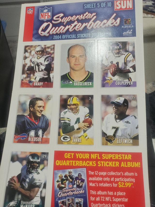 NFL Collector Stickers