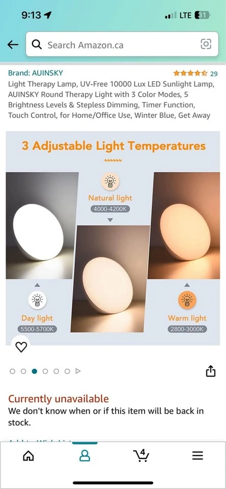 Sunlight lamp/ Light therapy lamp - photo 2