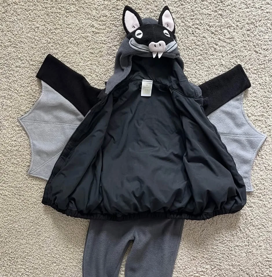 Kids Unisex Size 4T/5T Bat Halloween Costume image indicator(2)