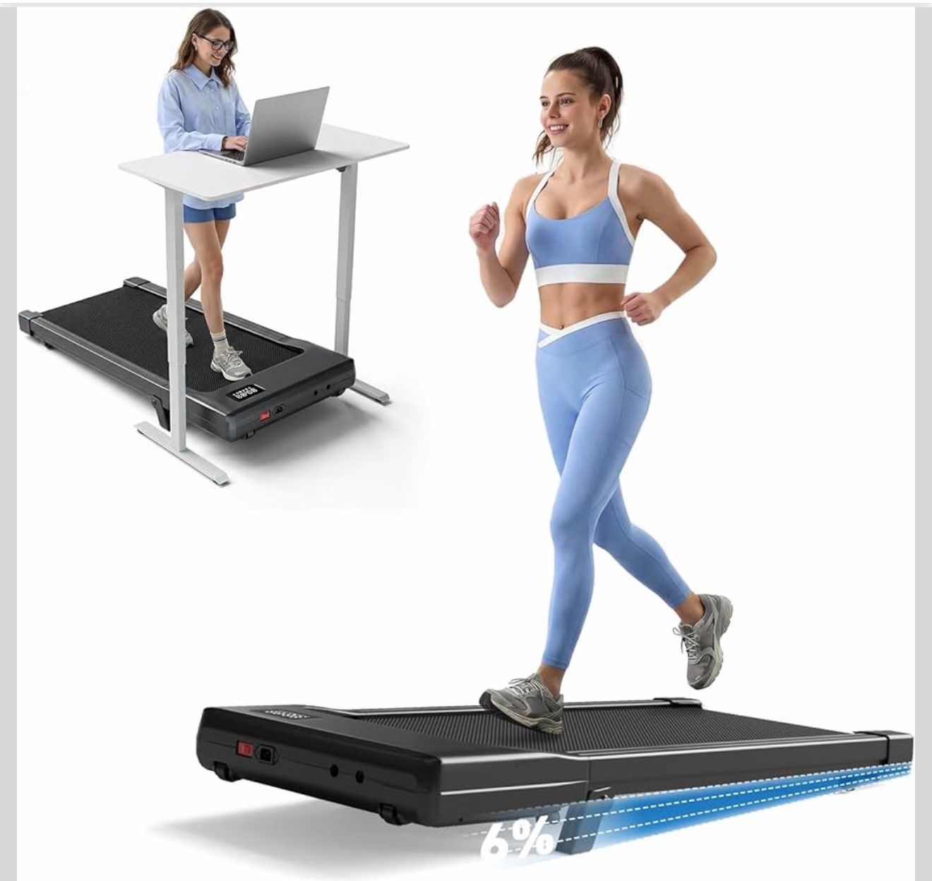 DeerRun Under Desk Walking Pad / Treadmill – Excellent Condition - photo 2
