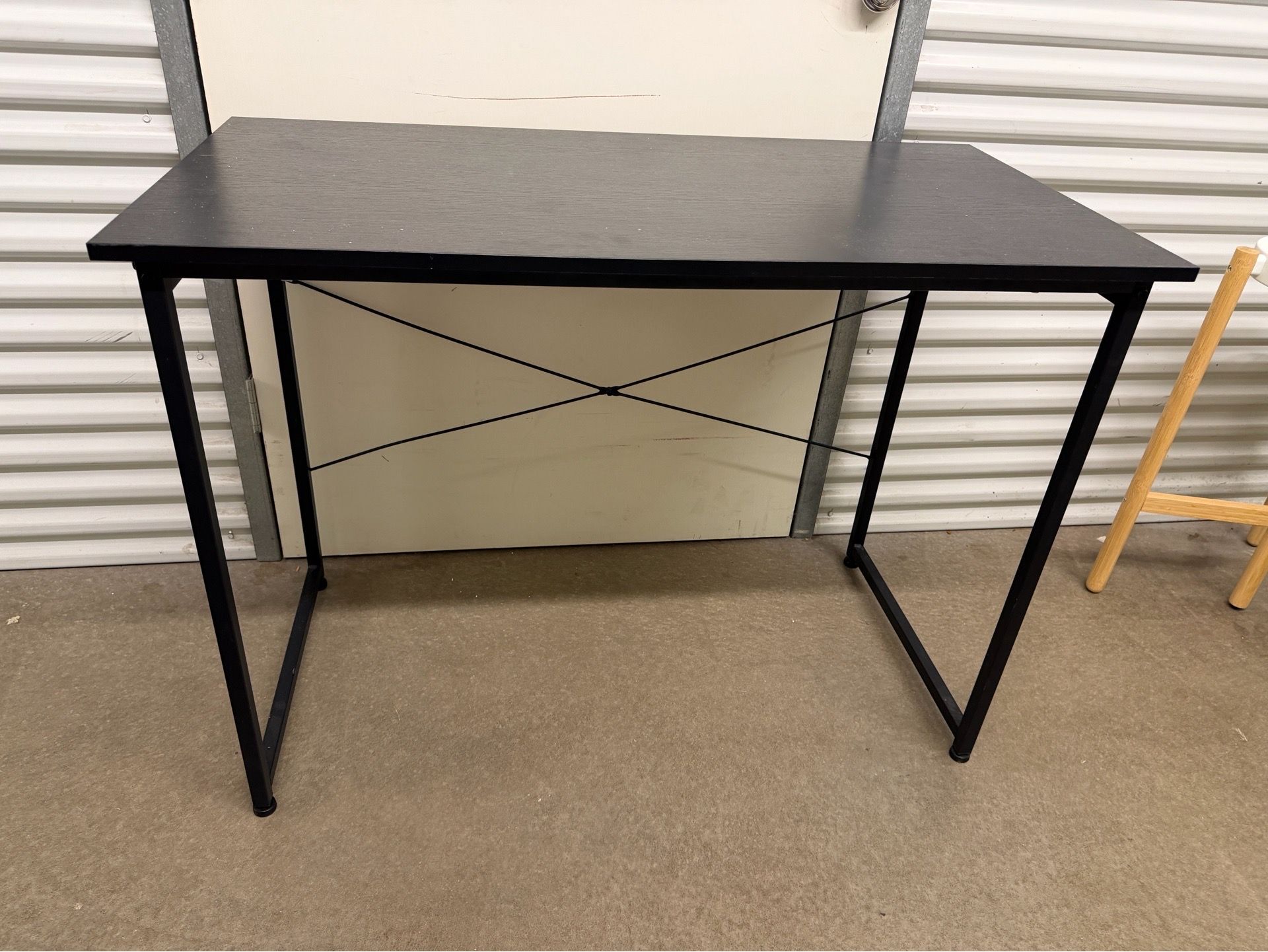 Small black desk