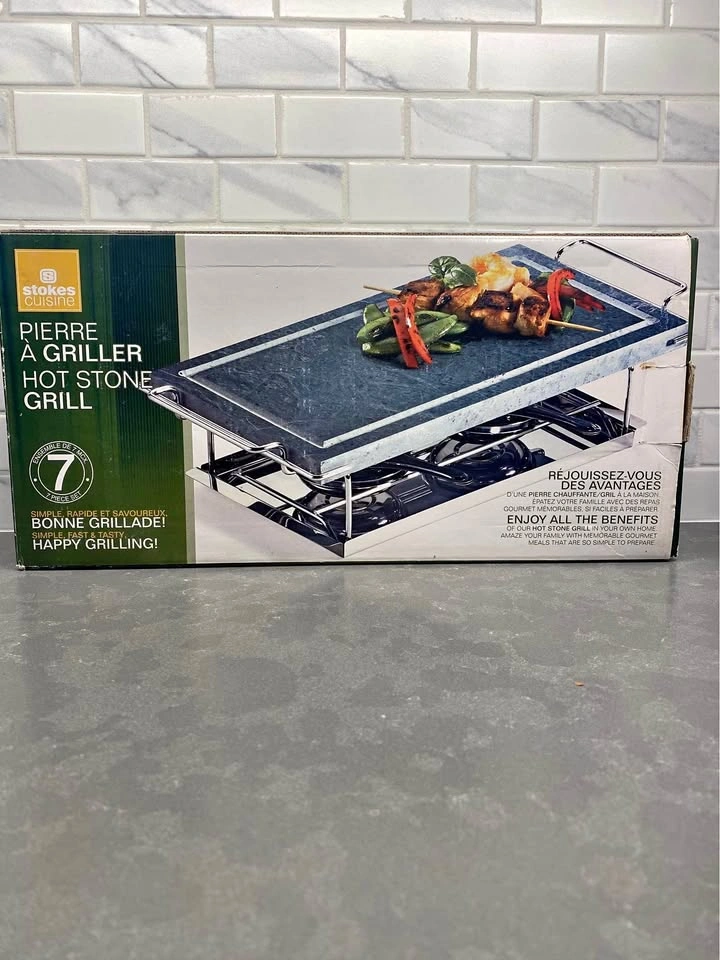 7 Piece Set: Stokes Cuisine Hot Stone Grill