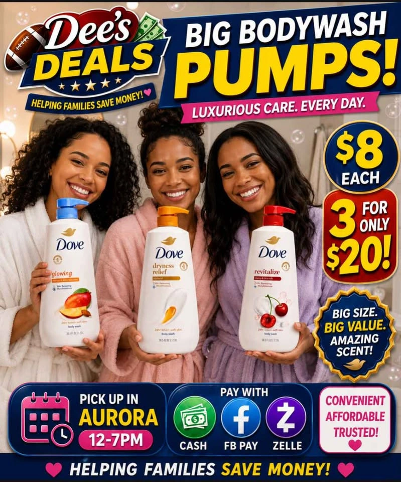 Dove bodywash Pump bottles Only $8 or 3 for $20 - photo 2