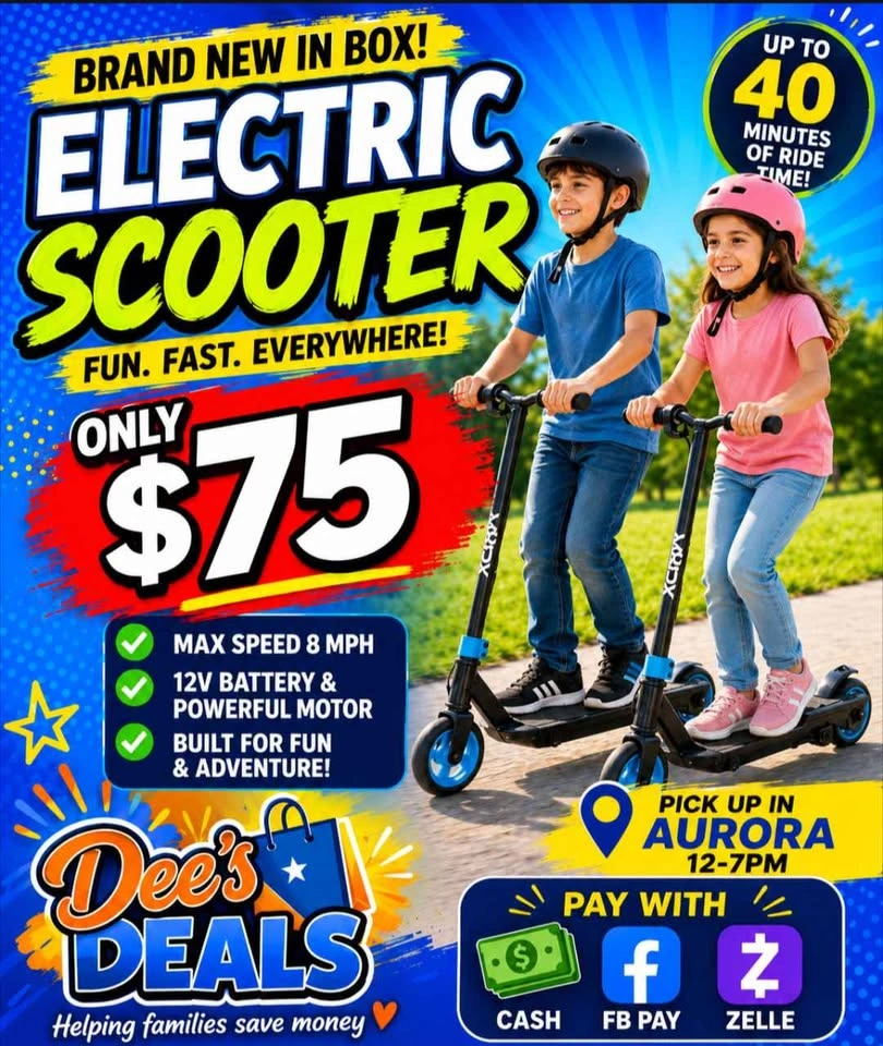 Electric Scooter BRAND NEW IN BOX ONLY $75! - photo 2