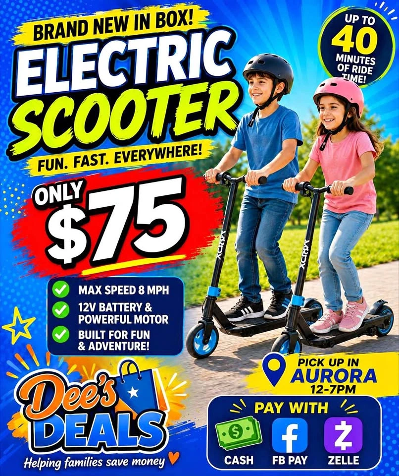Electric Scooter BRAND NEW IN BOX ONLY $75