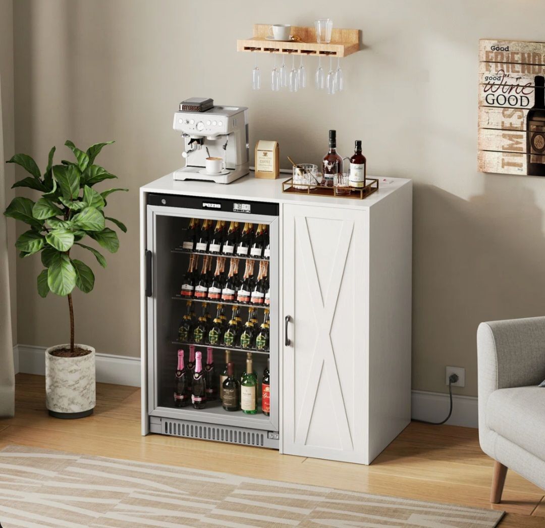 NEW - Multi-Purpose Coffee Bar & Mini Fridge Cabinet - photo 2