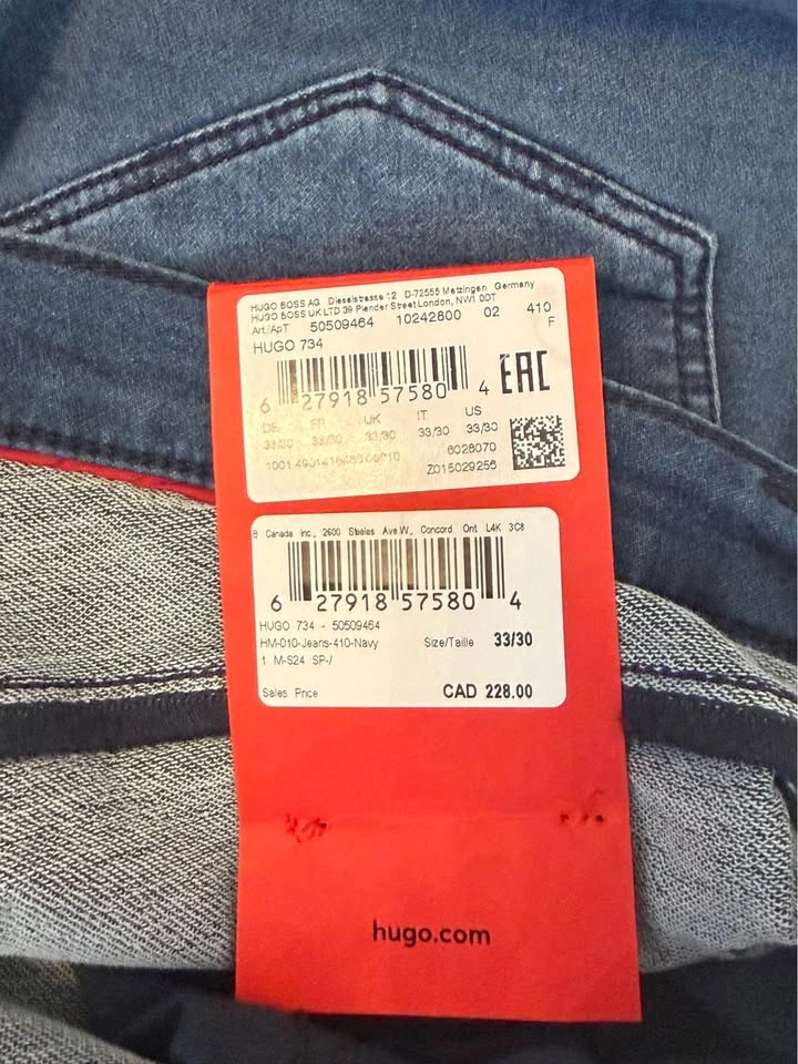 Hugo 734 Extra Slim Fit Jeans 33/30 - photo 3