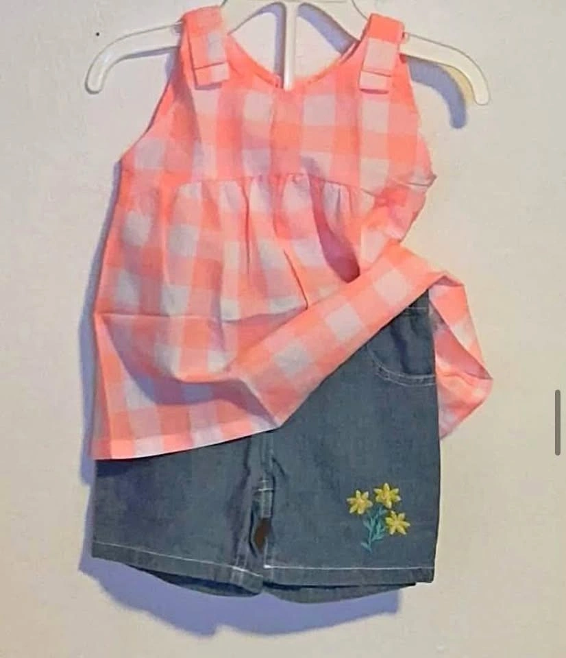 GIRLS SHORTS SUIT (2PC) SIZE 24 MONTHS