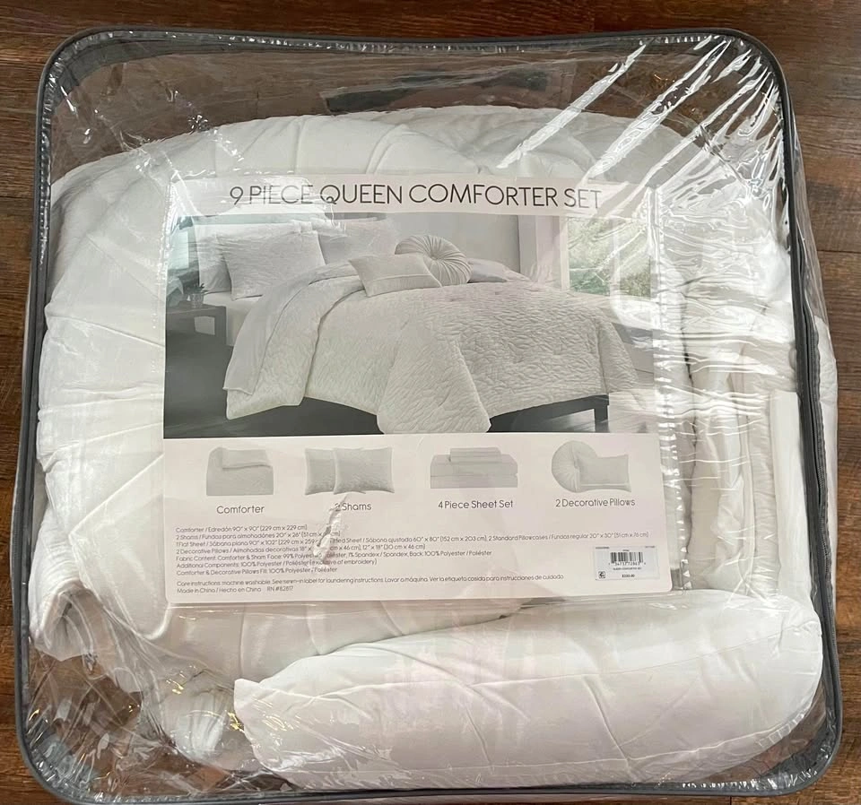 Queen comfortable set- 9 pieces
