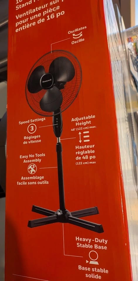 Honeywell stand fan 16" - photo 2