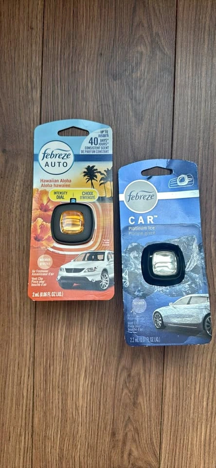 Febreze Car Air Freshener Vent Clips - Hawaiian Aloha and Platin