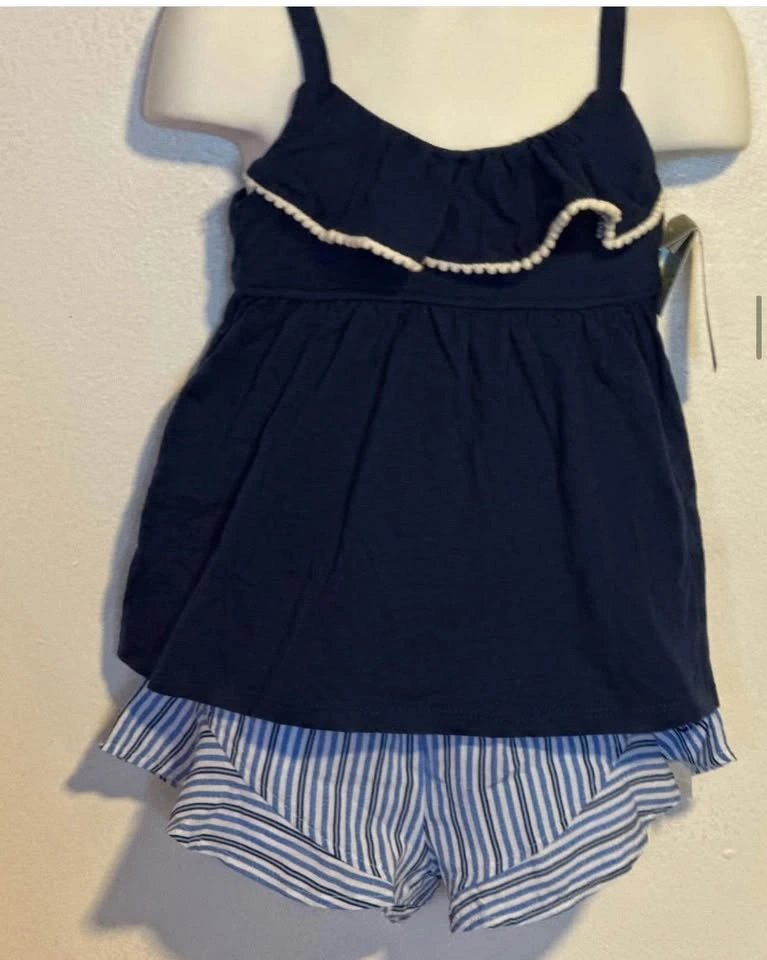 GIRLS SHORTS SUIT (2Pc) SIZE:4T BRAND:CALVIN KLEIN - photo 2