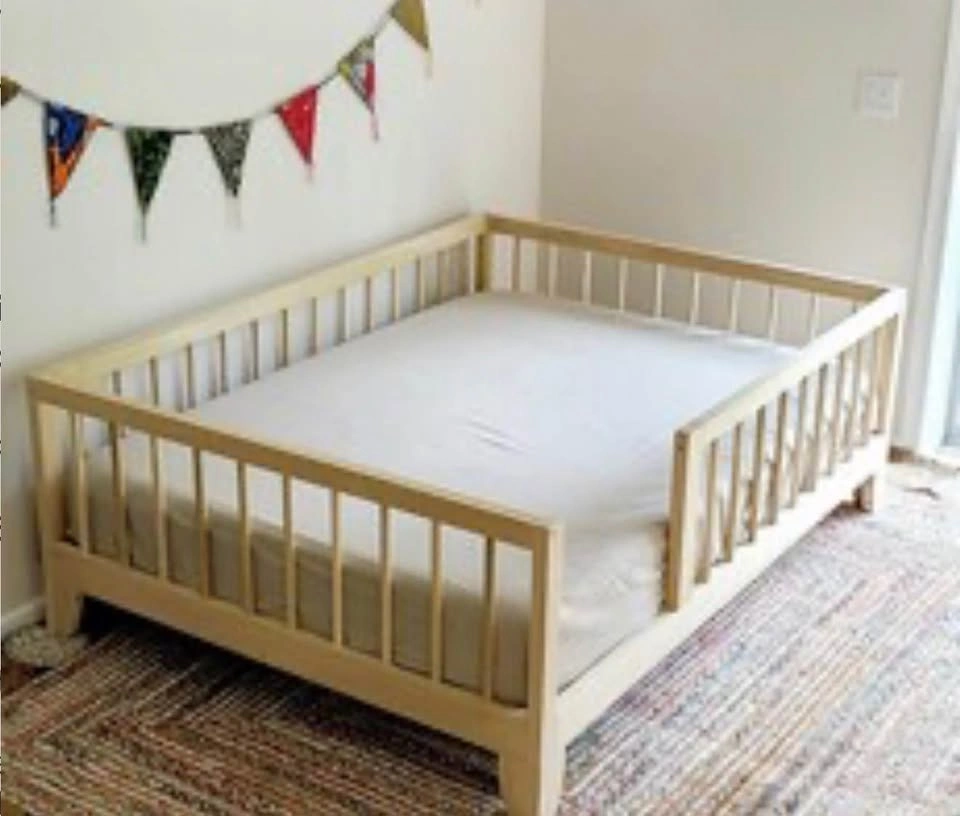 Montessori Bed with rail guards