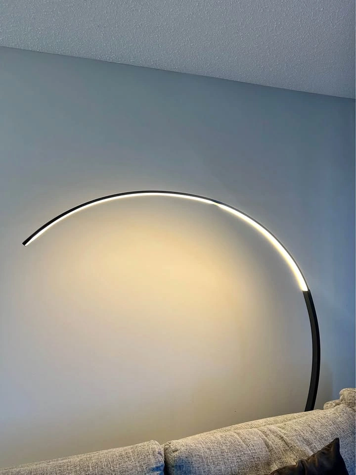 Zeus 72" Matte Black LED Floor Lamp