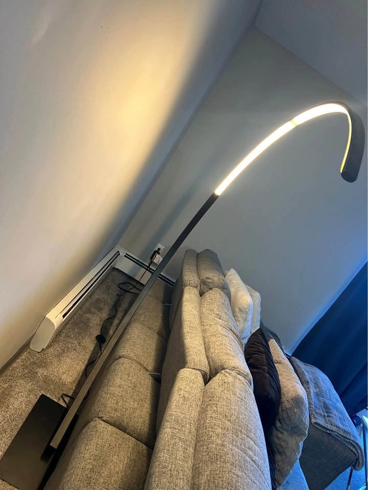 Zeus 72" Matte Black LED Floor Lamp - photo 2