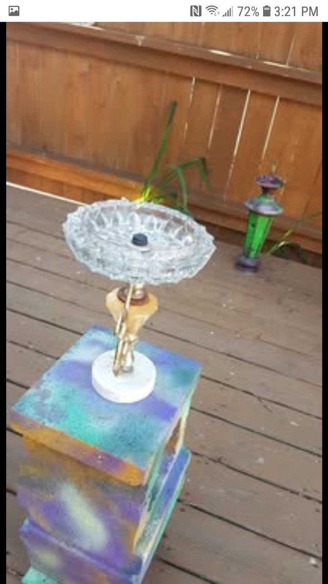 Hollywood Regency Standing Ashtray / Candy Dish