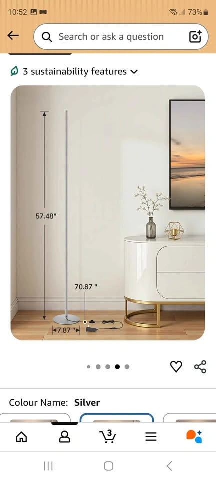 Minimalist LED floor lamp - photo 2
