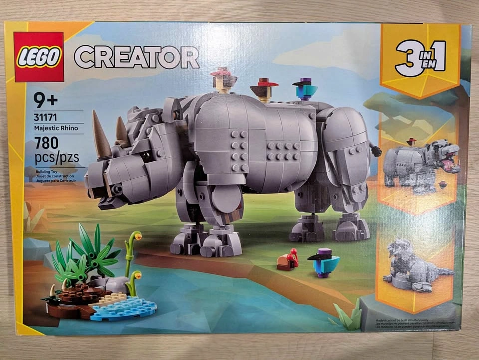 LEGO Creator 3 in 1 Wild Animals: Majestic Rhino 31171