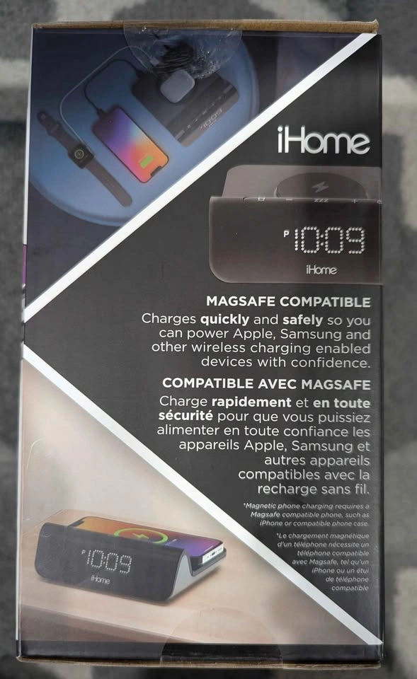 iHome 3-in-1 Magnetic Wireless Charging Clock - photo 3