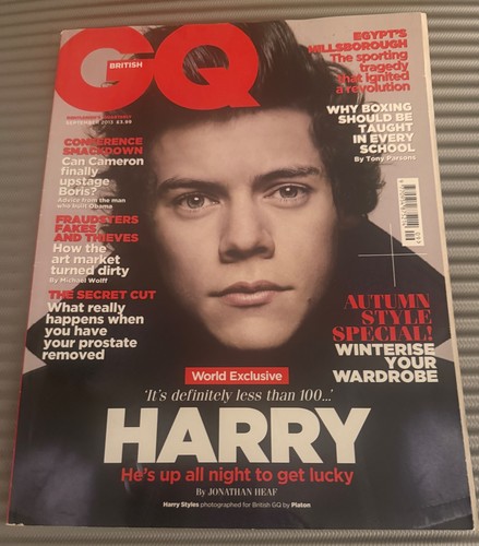 GQ British Harry Styles Cover September 2013 Magazine